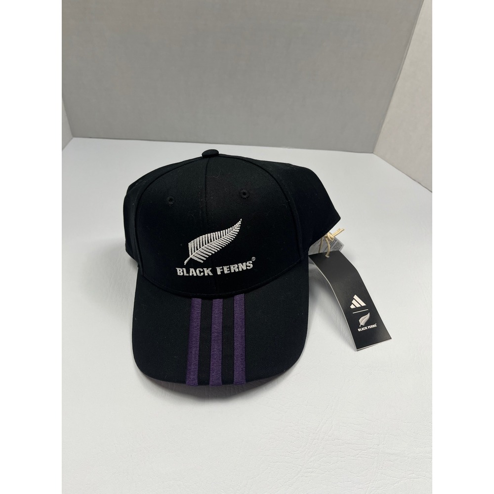 Adidas Black Ferns Rugby Hat Black Purple New Zealand